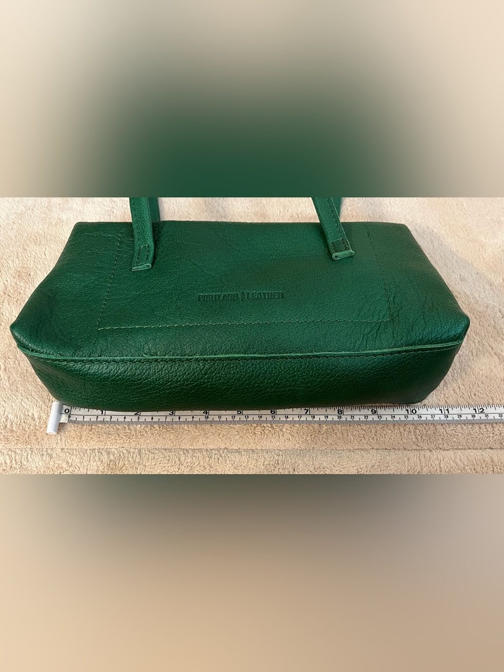 Portland Leather Goods Amelie Bacalar Deep Green Shoulder Bag NWOT - Picture 4 of 8